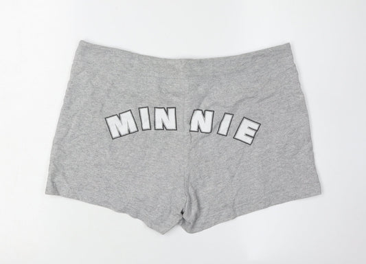 Disney Women’s Grey Sweat Shorts M Minnie Casual