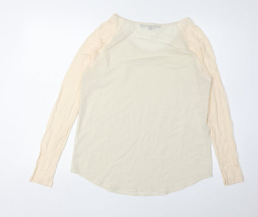 French Connection Women's Beige Basic Blouse M