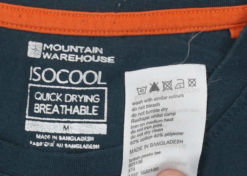 Mountain Warehouse Men's Blue Outdoor T-Shirt M