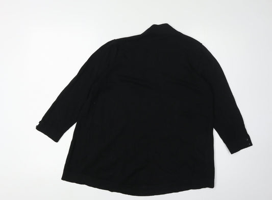 Womens UK Size S Wallis Black Cardigan Jumper