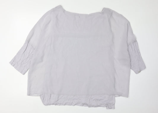 Womens UK Size XL Wallis Grey Blouse