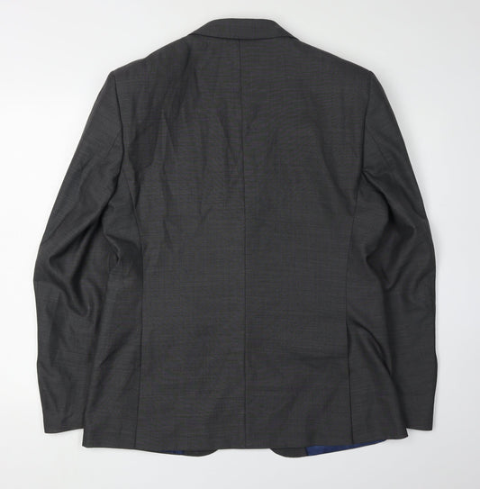 Mens UK Size 40 Marks and Spencer Regular Grey Suit Jacket