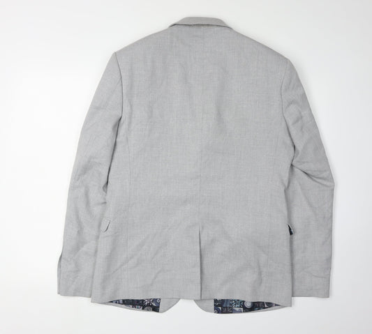 Mens UK Size 40 Ben Sherman Regular Grey Suit Jacket
