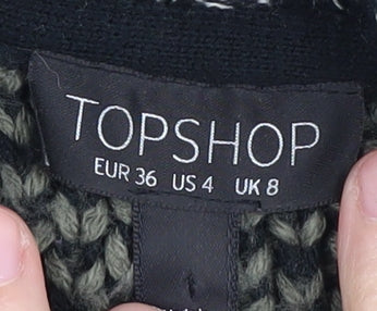 Womens UK Size 8 Topshop Multicoloured Cardigan Jumper