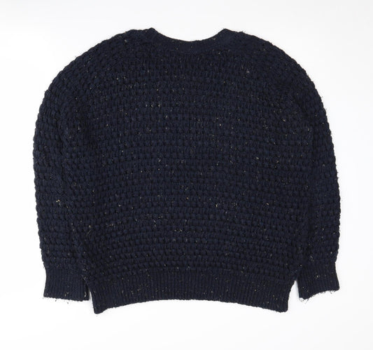 Womens UK Size 10 Topshop Blue Pullover Jumper