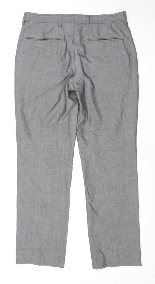 Next Men's Grey Dress Pants 30S