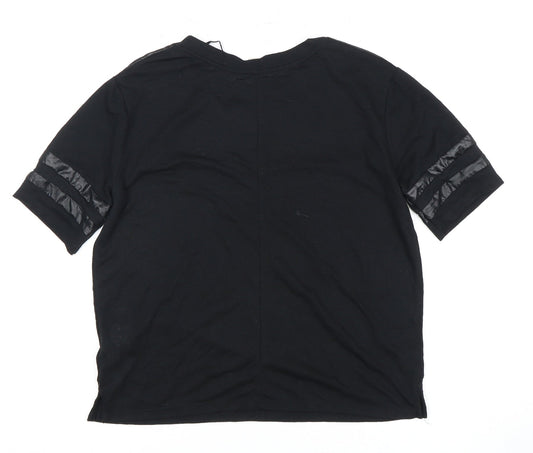 Womens UK Size S Zara Black T-Shirt