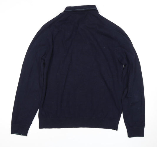 Marks and Spencer Men's Large Blue Pullover Jumper