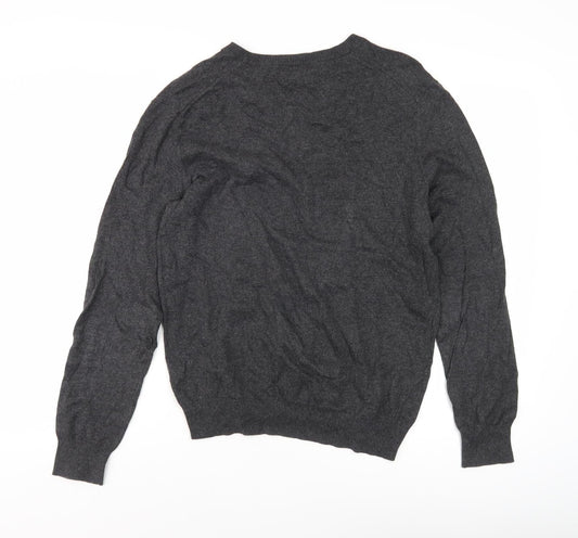 Gap Men's Grey Wool Pullover Jumper - Size S