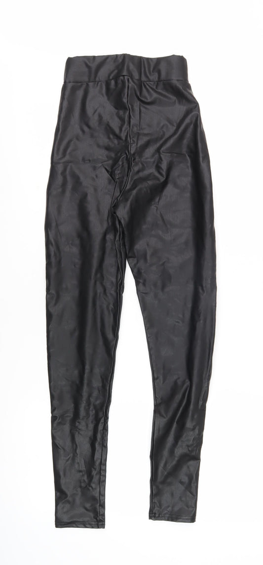 Womens UK Size 6 Miss Selfridge Slim Fit Jegging Black Trousers