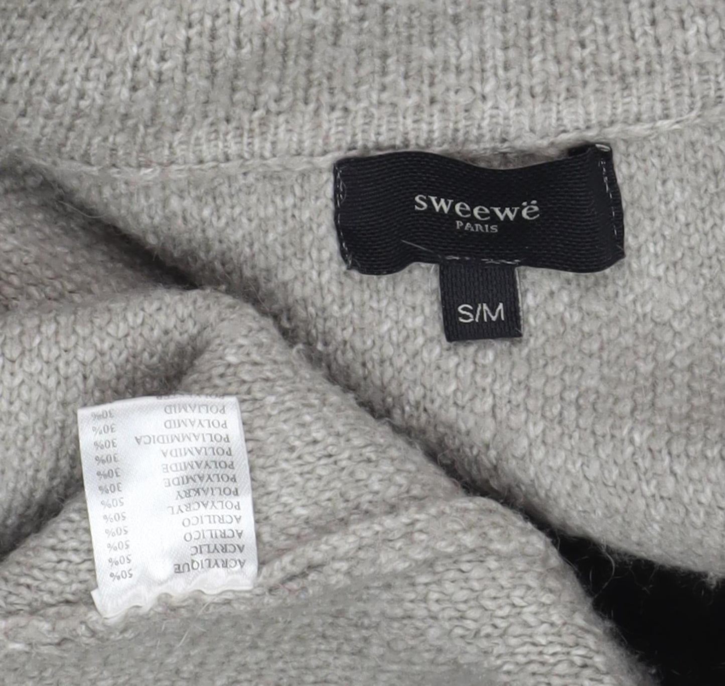 Sweewë Women's Grey Knit Coatigan in S