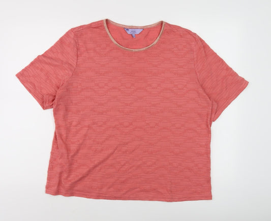 Womens UK Size L Honor Millburn Pink T-Shirt