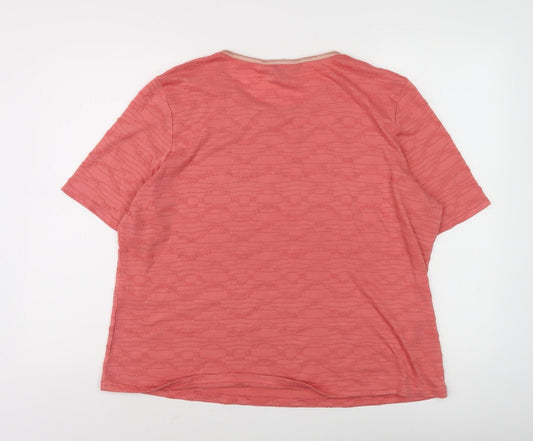 Womens UK Size L Honor Millburn Pink T-Shirt