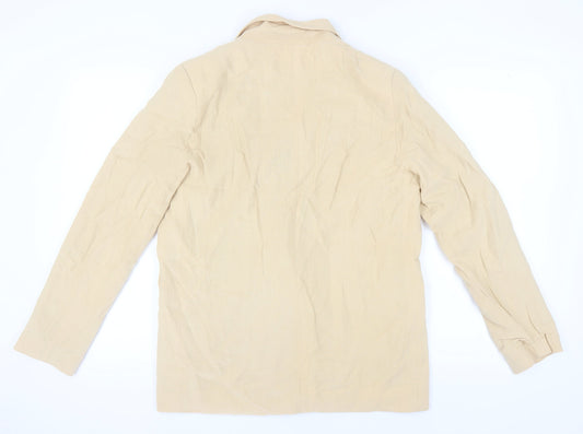 Next Women's Beige Blazer, Size 12, Double Breasted