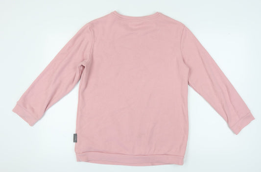 Womens UK Size S Disney Pink Pullover Sweatshirt