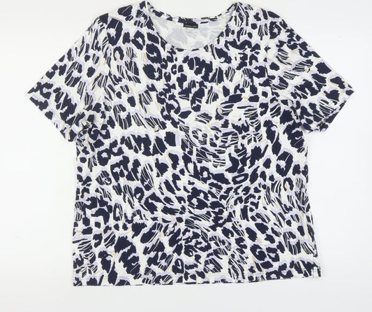 Womens UK Size 20 Barbara Lebek Multicoloured T-Shirt