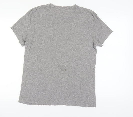 Jack Wills Men's Grey Crew Neck T-Shirt Size M