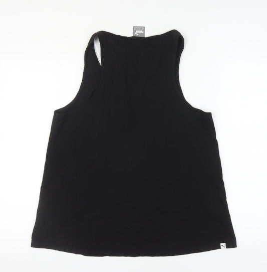 Puma Unisex Black Tank Top Size 18 Activewear