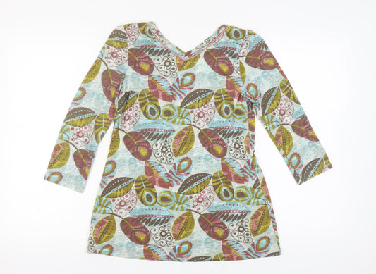 Womens UK Size 10 NEXT Multicoloured Basic Tunic