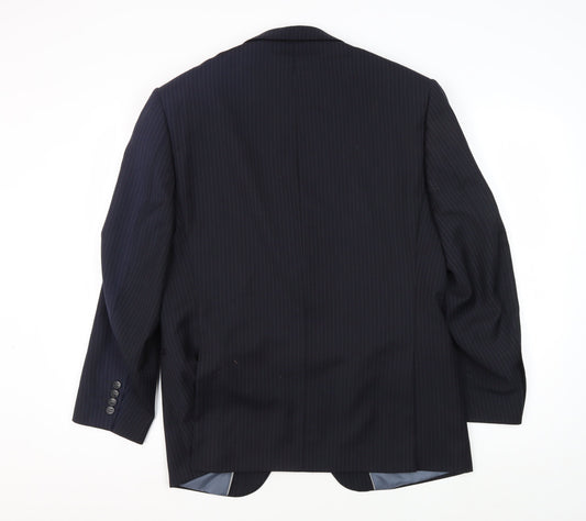 Mens UK Size 40 Marks and Spencer Regular Blue Suit Jacket