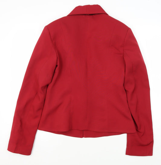 PrettyLittleThing Women's Red Blazer Size 12