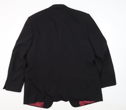 Mens UK Size 46 Daniel Grahame Regular Black Suit Jacket