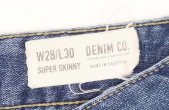 Denim Co. Women's Blue Skinny Jeans W28/L30
