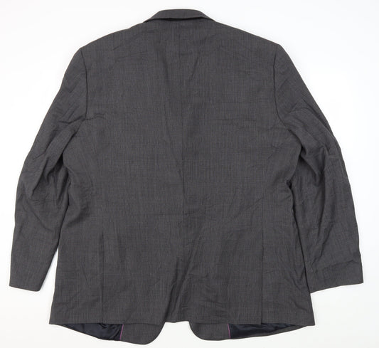 Mens UK Size 50 Brook Taverner Regular Grey Suit Jacket