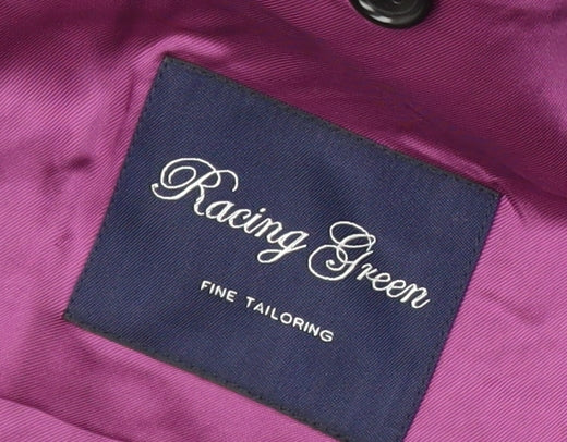 Mens UK Size 40 Racing Green Regular Grey Suit Jacket