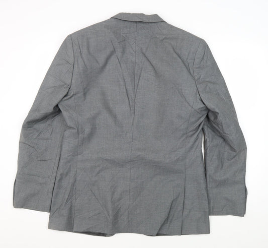 Mens UK Size 40 Occasions Regular Grey Suit Jacket