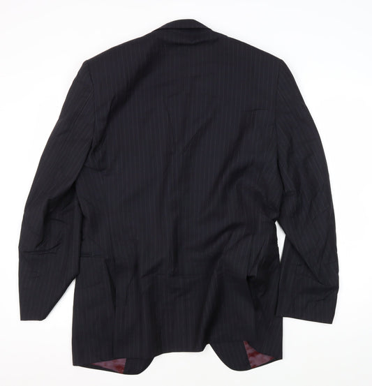 Austin Reed Men's Blue Striped Blazer 38 Regular