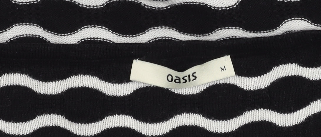 Womens UK Size M Oasis Black Pullover Jumper
