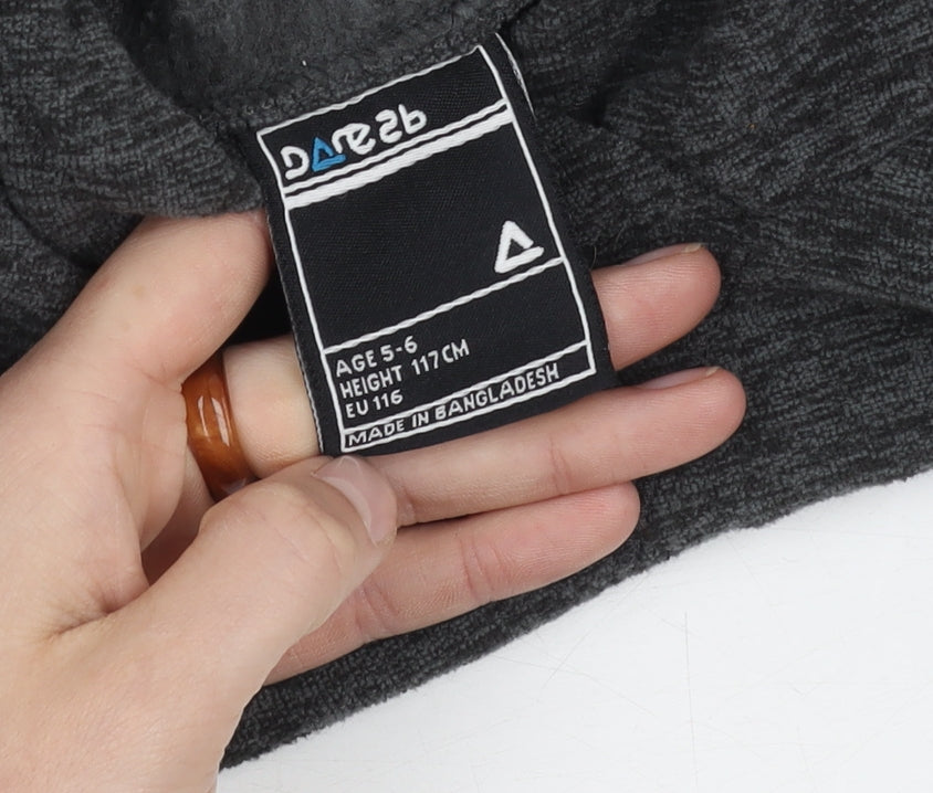Dare2b Boys Grey Hoodie, Casual, 6-7 Years, Hooded Logo