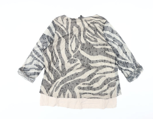 Bonmarché Women's Multicoloured Animal Print Top