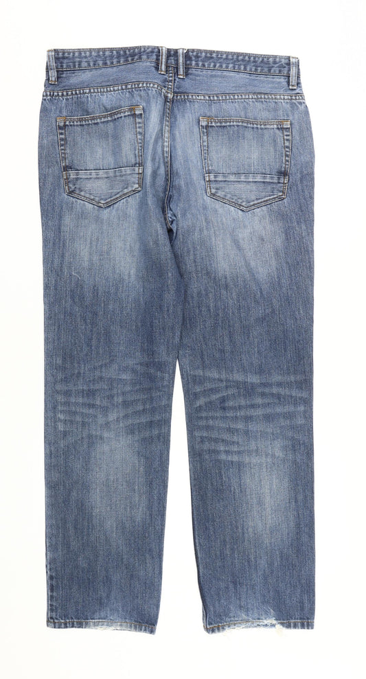 Next Men's Blue Straight Jeans 36R