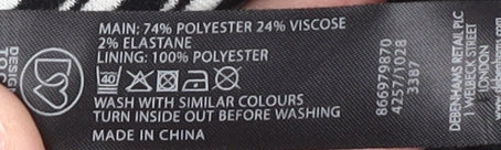 Womens UK Size 20 Debenhams Black