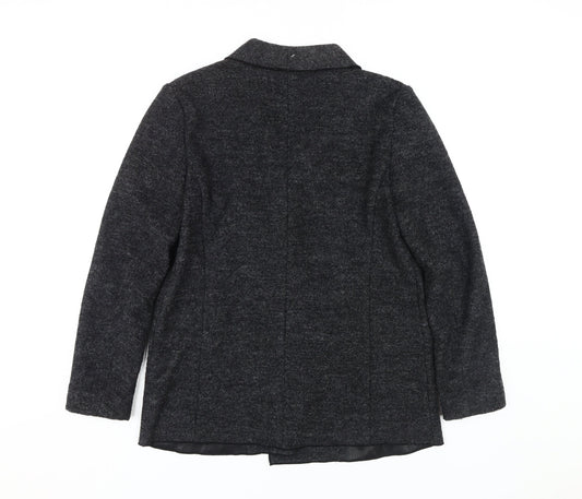 Esprit Women's Black Wool Blazer, Size 12, Classic Style