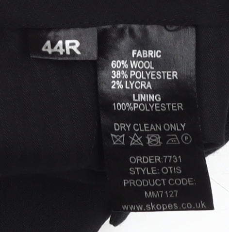 Skopes Men's Classic Fit Black Dress Pants Size 44