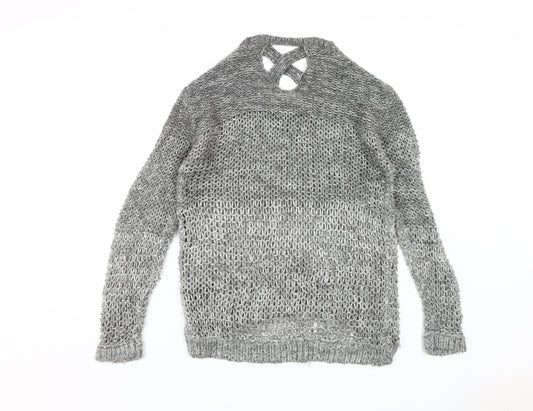 Womens UK Size 12 Dorothy Perkins Grey Pullover Jumper