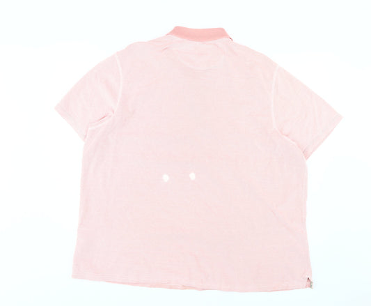Mantaray Men's Pink 2XL Polo Short Sleeve Cotton