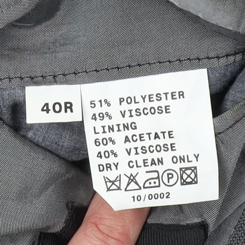 Mens UK Size 40 Remus Uomo Regular Grey Suit Jacket