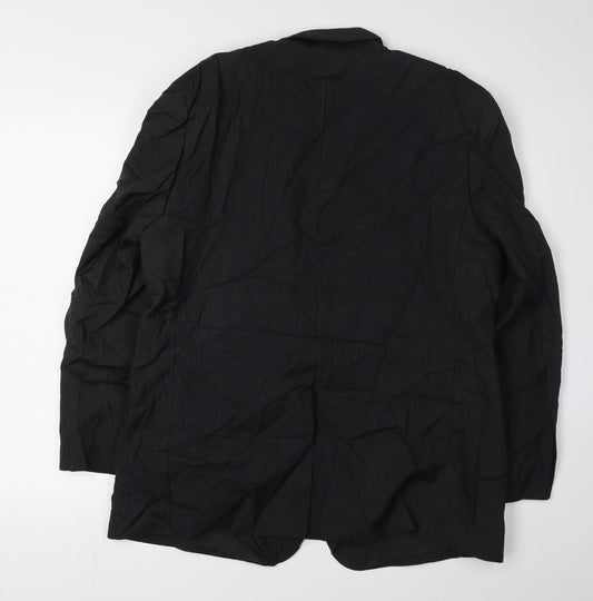 Mens UK Size 44 Burton Menswear Regular Black Suit Jacket