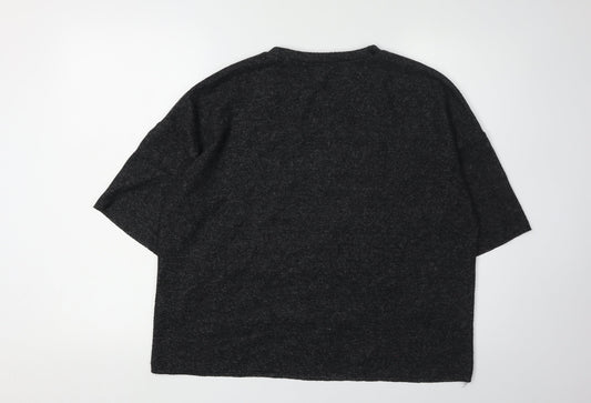 Womens UK Size S Zara Trafaluc Black Pullover Jumper