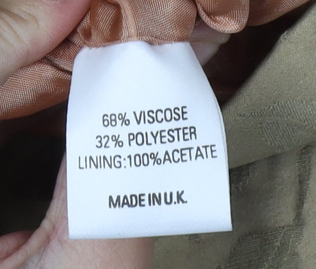 Womens UK Size 10 Gina Beige Overcoat