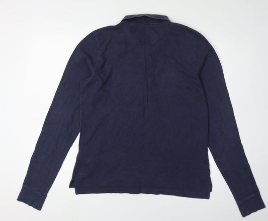 Ralph Lauren Sport Men's Blue Long Sleeve Polo XL