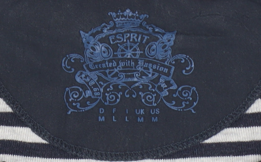 Womens UK Size M Esprit Black Basic T-Shirt
