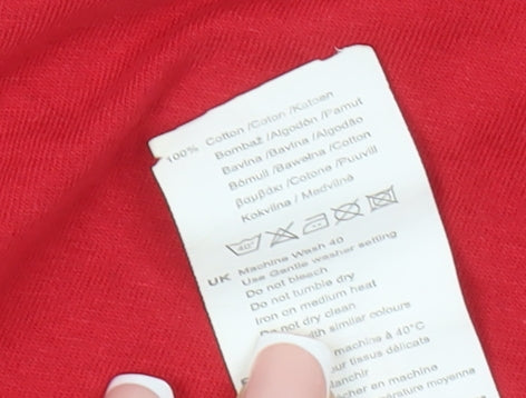 Slazenger Red Men's S Crew Neck Cotton T-Shirt