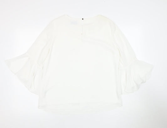 Womens UK Size 12 Wallis White Blouse