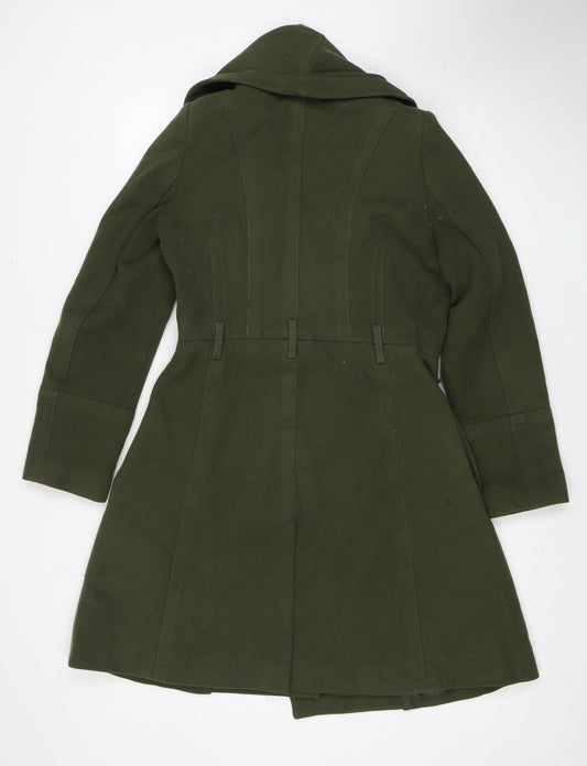 Womens UK Size M Oasis Green Overcoat