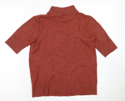 Womens UK Size S VILA Brown Pullover Jumper
